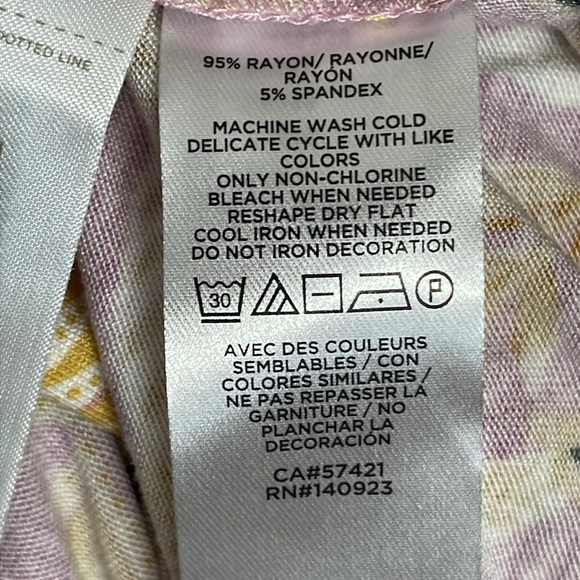 NWT Loft Beach Floral Halter Neck Knit Shorts Romper with Pockets S - Picture 15 of 16